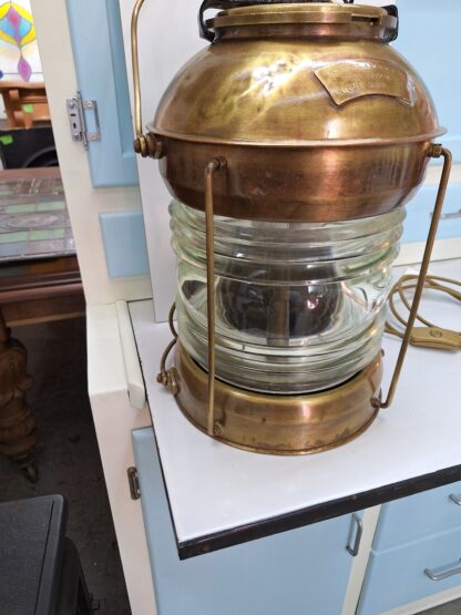 Ships copper and brass lantern - Image 6