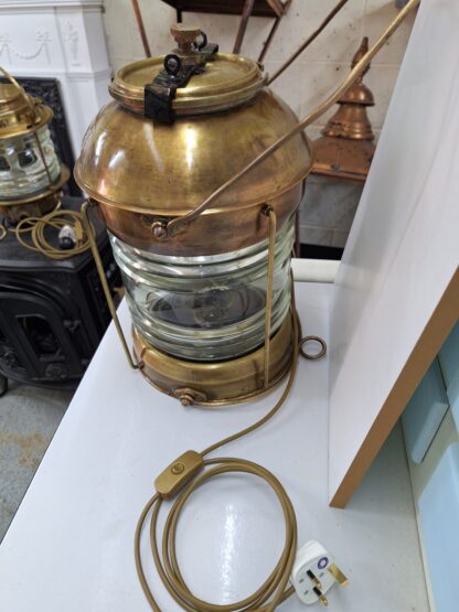 Ships copper and brass lantern